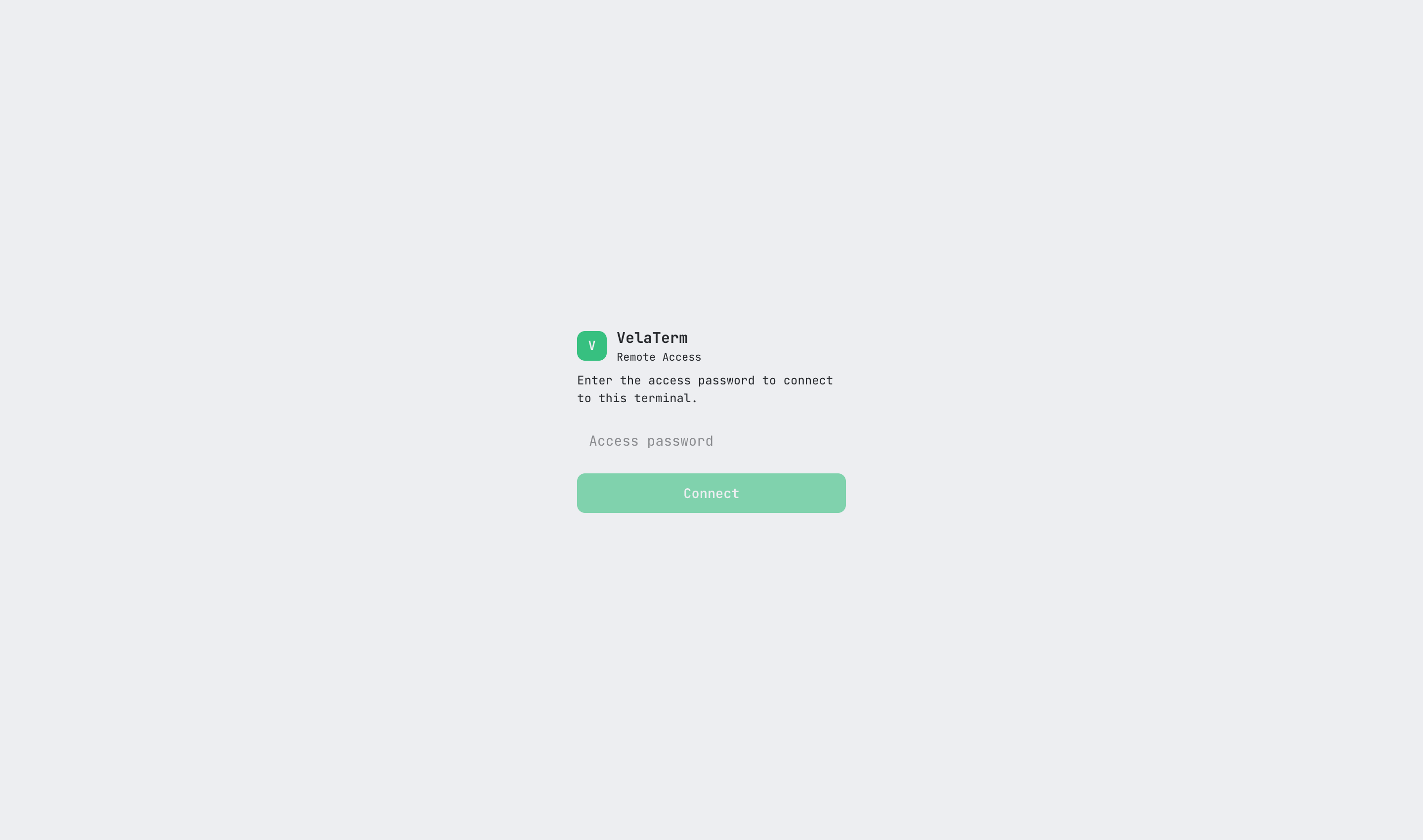 Browser login page